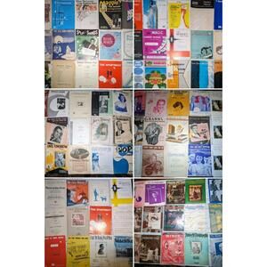 Vintage 1900's Sheet Music Collection Piano Hammond Organ Autographs & Signed